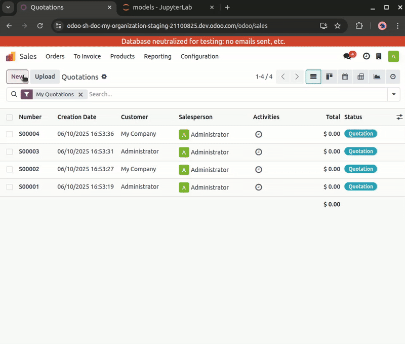 Imagen en movimiento de un cambio en un archivo de Python inmediatamente visible