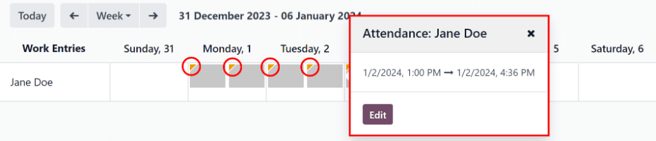 Una fila de conflictos. Aparece una entrada con detalles del conflicto.