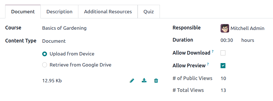 Proporciona información sobre el contenido.