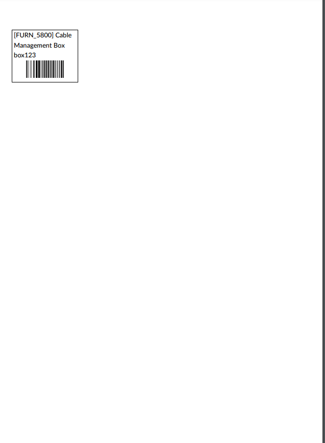 Orden con un solo conjunto de números serie o lote.