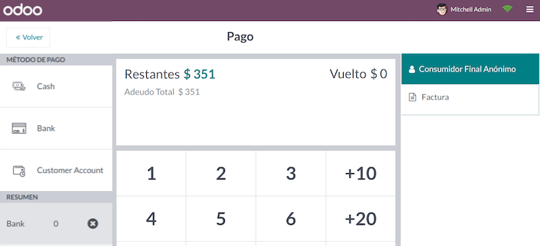 Selección automática del contacto de un consumidor final anónimo.