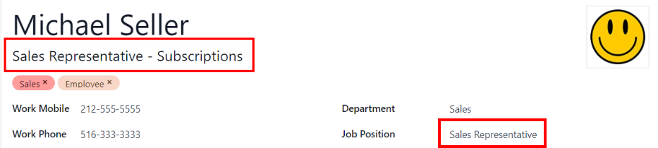 Los dos campos de puesto de trabajo tienen información pero es distinta.