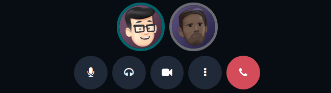 Vista de una reunión en Conversaciones de Odoo.