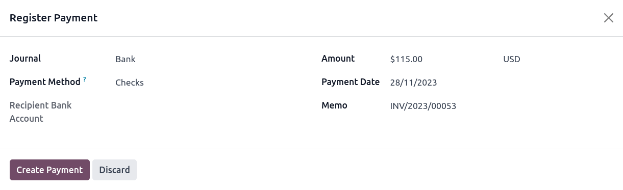 Revise la información de pago