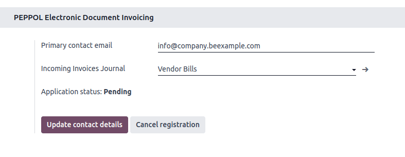 Aplicación pendiente