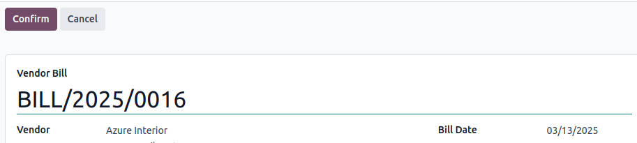 Editar el número de referencia de una factura de proveedor.