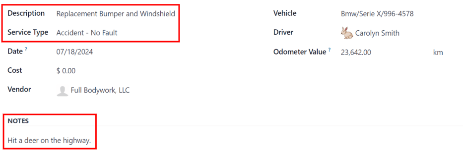 Proporcionar la información para la reparación de un accidente. 