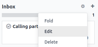 Botón de ajustes de la etapa.