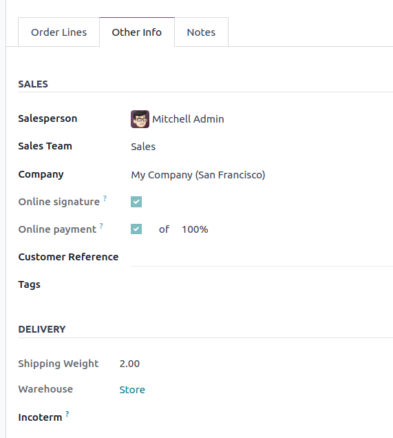 Cree una cotización en la tienda.